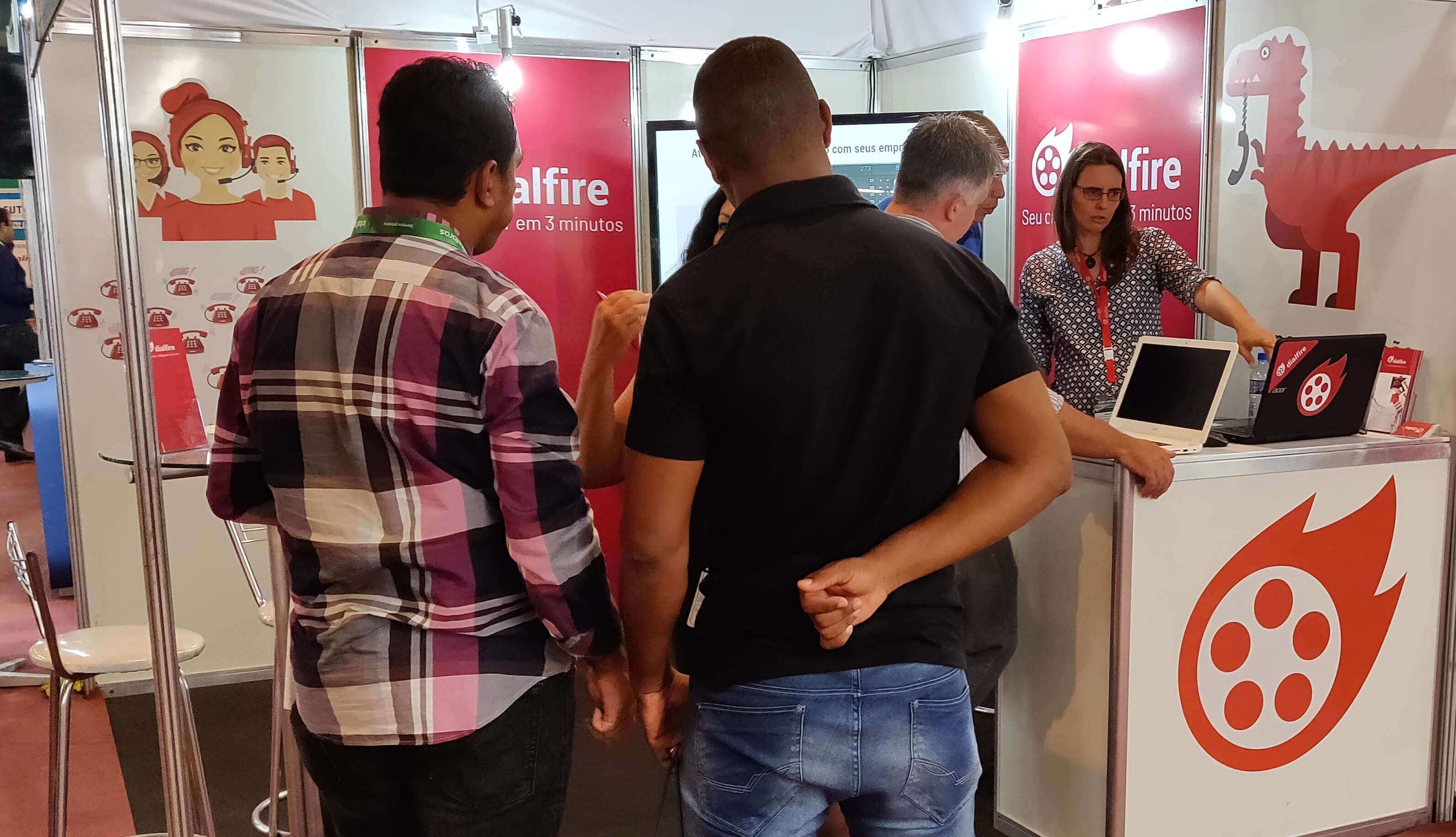 Dialfire exhibition stand at the ISP Future Brasilien 2019. Dialfire se rapproche encore de vous cette année.