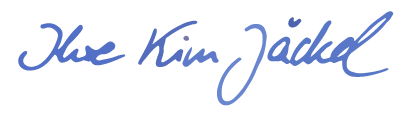 Unterschrift von Kim